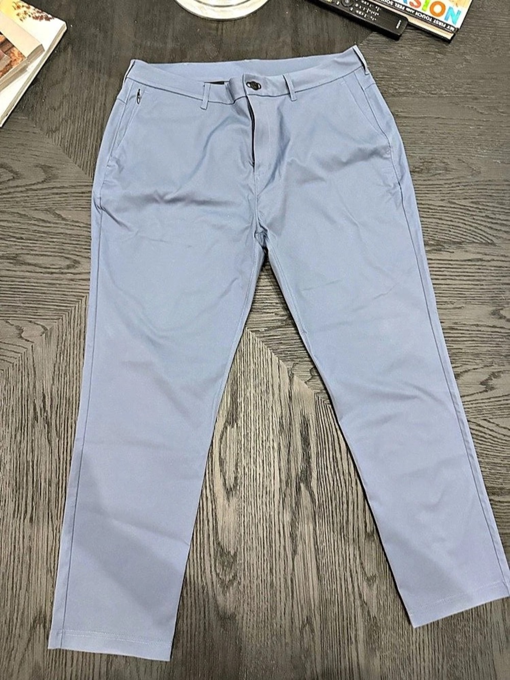 Men's Chino Pants Blue Waist 35 Inseam 30 Like New